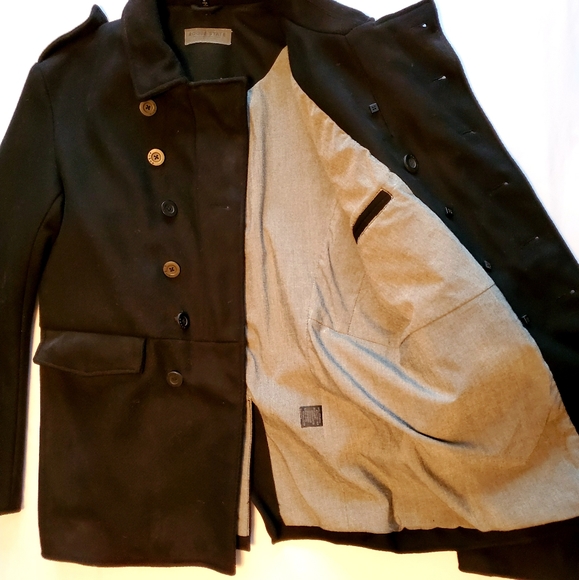 Rogue State Vintage Rogue Apparel Pea Coat Size M - Picture 2 of 6